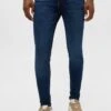 PULL & BEAR Jeans Skinny Fit - Dark Blue Denim