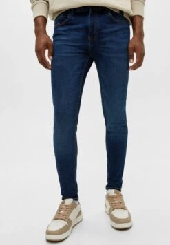PULL & BEAR Jeans Skinny Fit - Dark Blue Denim