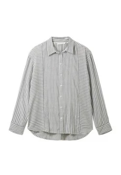 Tom Tailor Overhemdblouse - Navy White Dobby Stripe -Mode Kledingwinkel 7cafbddd43c249b285cab80bb1833b30