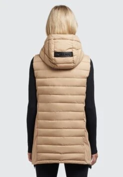 Khujo Weste Becca Matt - Bodywarmer - Beige -Mode Kledingwinkel 7e84bd15a6ff4bec91fe3779cec0f62b