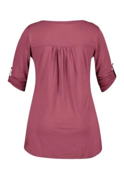 Met Plooidetails - Blouse - Mauve -Mode Kledingwinkel 7f679422baba42ebbce9e165840dcf72
