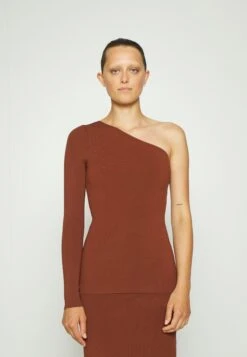 Victoria Beckham One Shoulder- Longsleeve - Brown -Mode Kledingwinkel 7fe459ab01b14ff99e23ffa58fd15658