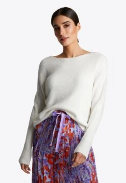 Rich&royal Crew Neck - Trui - Pearl White