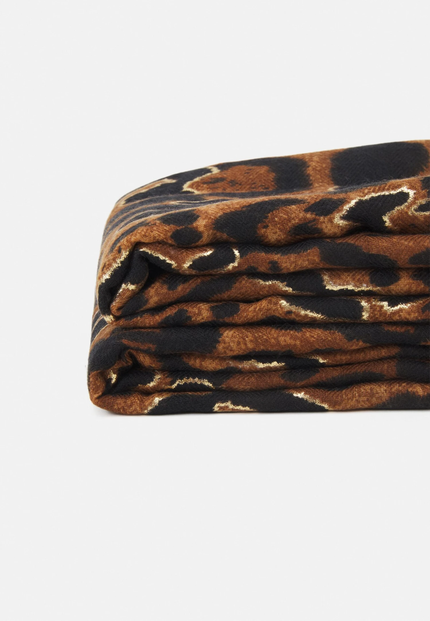 Aldo Ediral - Halsdoek - Brown Leopard/Gold Combo 4 Aldo Ediral - Halsdoek - Brown Leopard/Gold Combo - Afbeelding 2