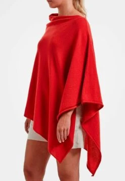 Holebrook Sofie- Poncho - Scarlet 5 Holebrook Sofie- Poncho - Scarlet -Mode Kledingwinkel 831ad0862e3c42f7b40bb9bbf9f11d14