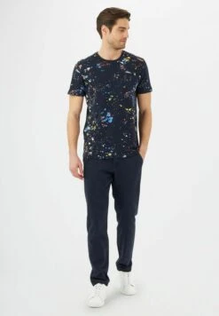 T-Shirt Print - Blu Scuro -Mode Kledingwinkel 83fb6c7932144fa4b65700d81f0cf0c2