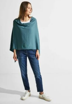 Cecil Fein - Poncho - Blau -Mode Kledingwinkel 843847282da1431292f71af5fc2c9628