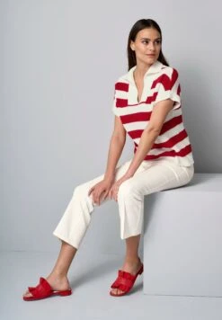 Poloshirt - Rot Weiß -Mode Kledingwinkel 85e513ec21054e7f9c05e8a258b06d03