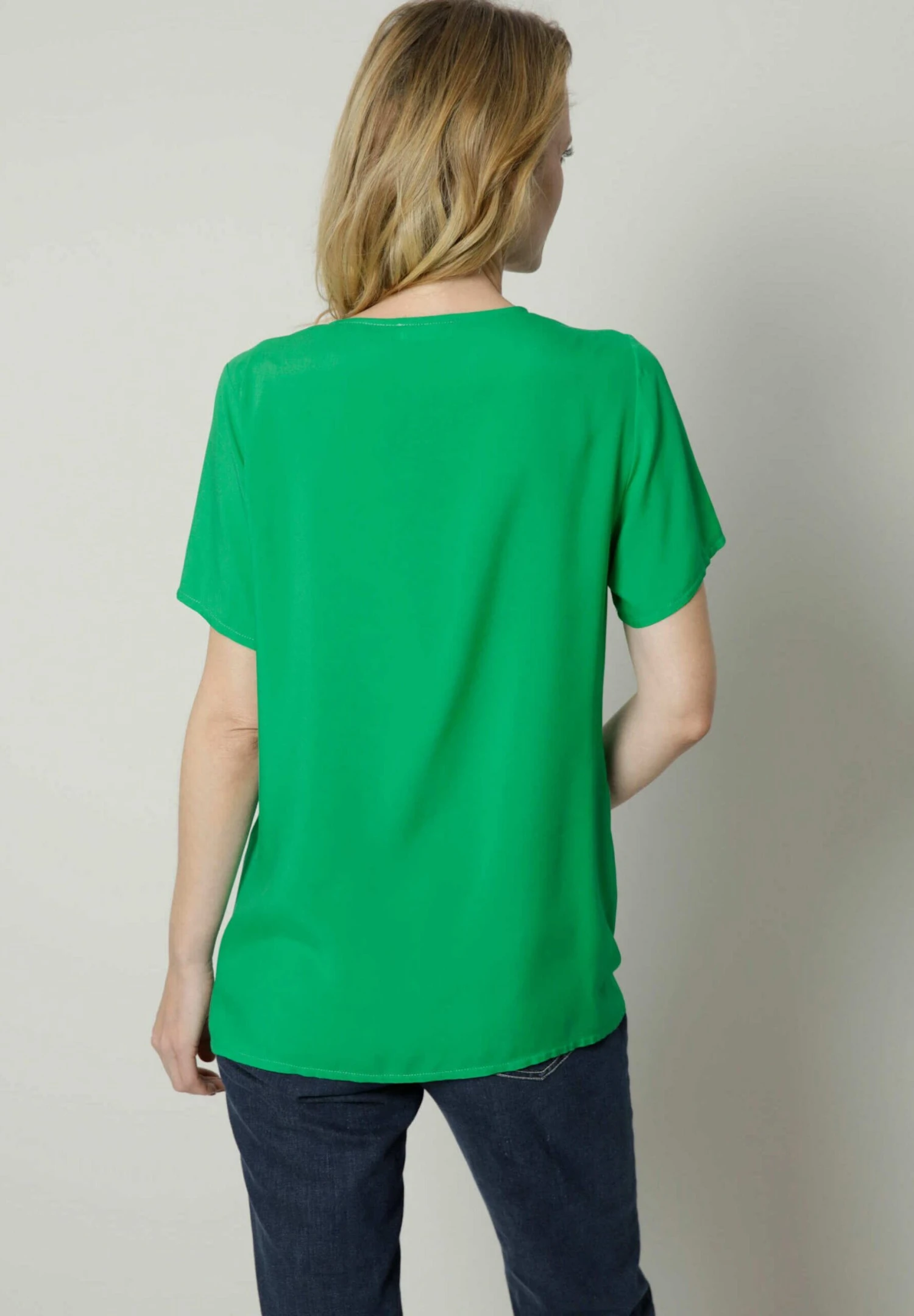 Schlupf - Blouse - Grün 5 Schlupf - Blouse - Grün - Afbeelding 3