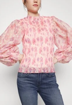 Bruuns Bazaar Hyssop Silke Blouse - Blouse - Pink -Mode Kledingwinkel 877a40812cdc416ca5faa7044fee21dc