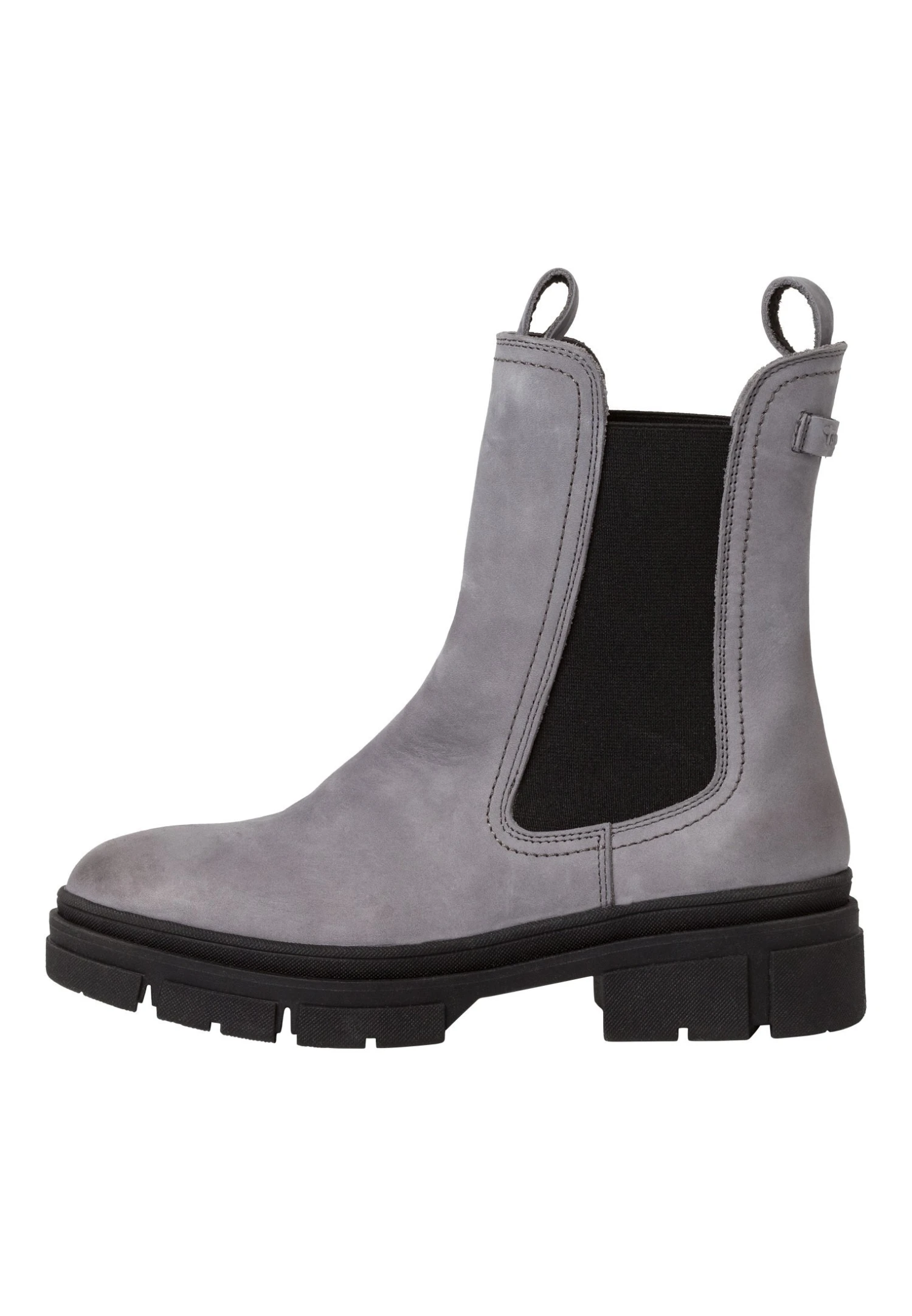 Tamaris Enkellaarsjes Met Plateauzool - Grey Nubuc 4 Tamaris Enkellaarsjes Met Plateauzool - Grey Nubuc - Afbeelding 2