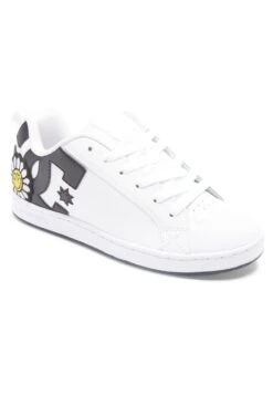 DC SHOES Court Graffik - Sneakers Laag - White Black Yellow -Mode Kledingwinkel 897d2d706c274c0e931627e4fc1f819d