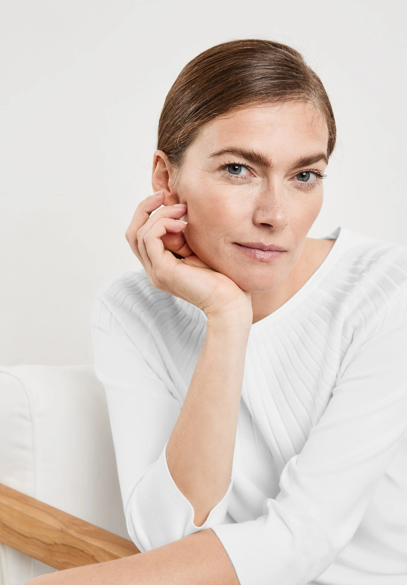 Gerry Weber Rundhals 3/4-Arm - Trui - Off White 6 Gerry Weber Rundhals 3/4-Arm - Trui - Off White - Afbeelding 4