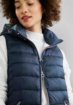 STREET ONE Mit Kapuze - Bodywarmer - Blau 9 STREET ONE Mit Kapuze - Bodywarmer - Blau -Mode Kledingwinkel 8c9eca09dbae469c90398e2ab8dc82ff