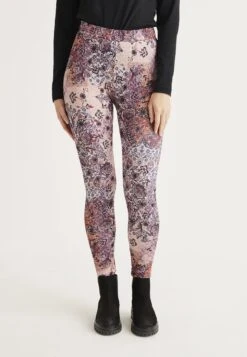 Patterned- Legging - Old Rose Patterned