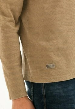 Camel Active Langarm Henley - Longsleeve - Wood -Mode Kledingwinkel 91783769ffb84068be8f17bbdf3eeed7