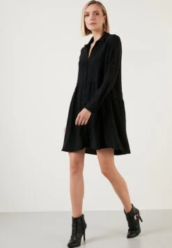 LELA Regular Fit - Blousejurk - Black -Mode Kledingwinkel 91f85abd17864459ae124e63a248728c