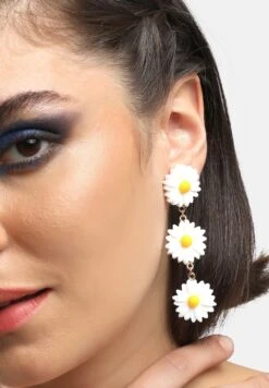 Janetta - Oorbellen - White