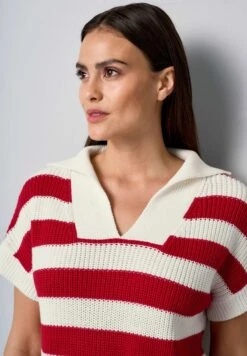 Poloshirt - Rot Weiß -Mode Kledingwinkel 924b8b59c5fe47058cfbf50050139d83