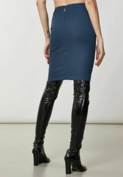 Patrizia Pepe Midi - Kokerrok - Petrol Blue -Mode Kledingwinkel 939a3ee67dcd40729958117fcb03ce78