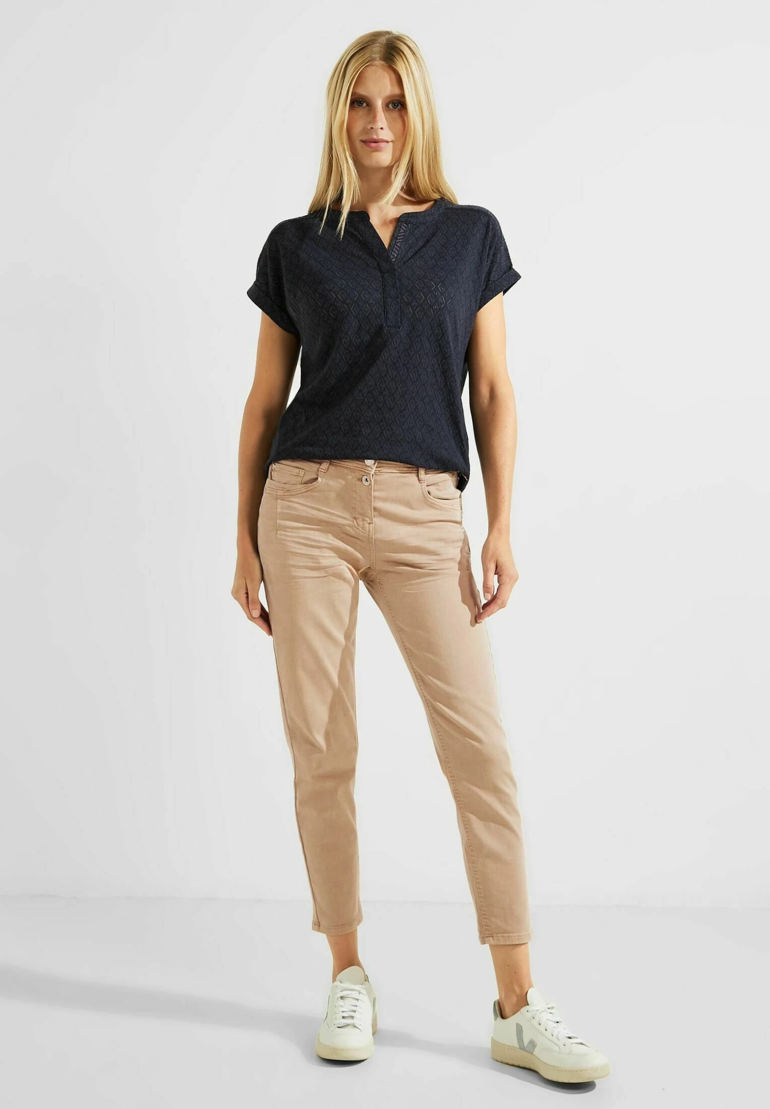 Cecil Slim Fit Jeans - Beige 4 Cecil Slim Fit Jeans - Beige - Afbeelding 2