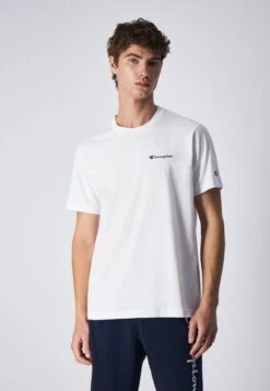 Champion Classic Crewneck Small Logo Icons - T-Shirt Basic - White
