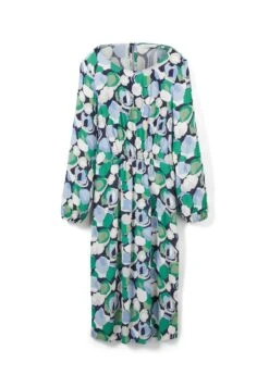 Tom Tailor With Smocking Detail - Jurk - Green Flower Design -Mode Kledingwinkel 9544f5e9be0d4573ae53bba4ee175432