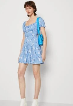 Hollister Co. Channeled Dress - Jurk - Cornflower -Mode Kledingwinkel 9764fa6078de411696f60e66aa6b9a40