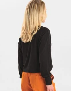 Nucardi Crop - Longsleeve - Caviar -Mode Kledingwinkel 98bcb4a8e0fe479f8b1d315dde5f2457