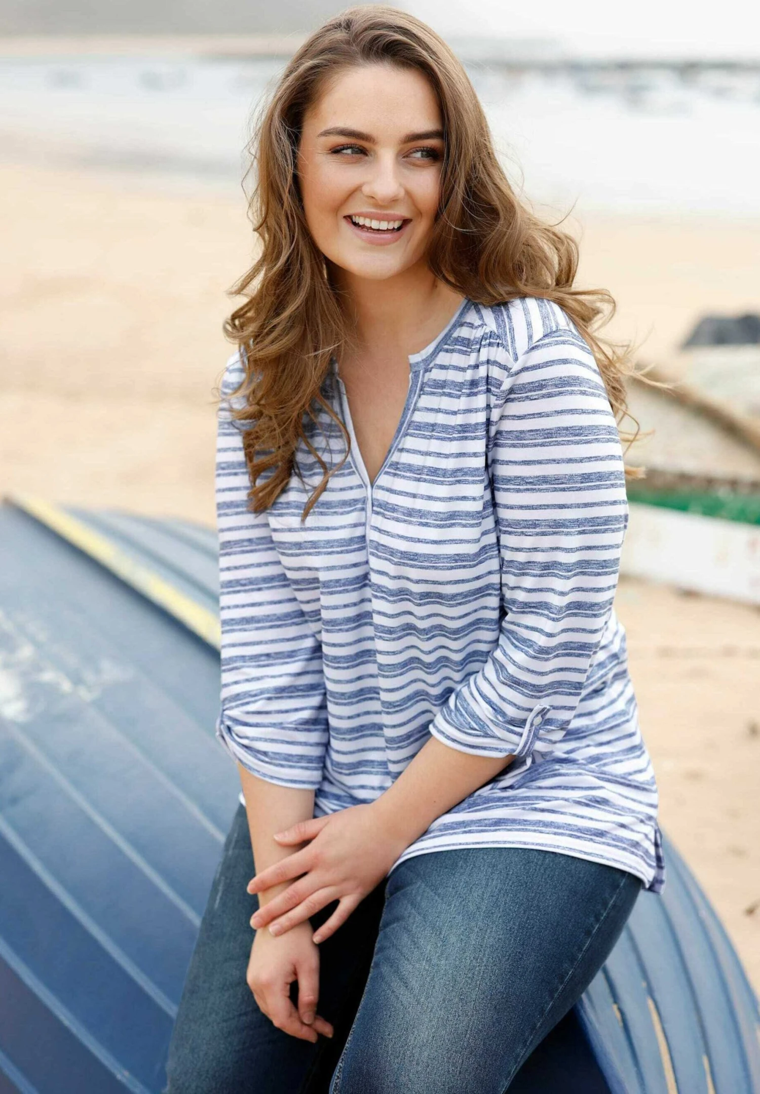 Longsleeve - BlauWeiß 3 Longsleeve - BlauWeiß