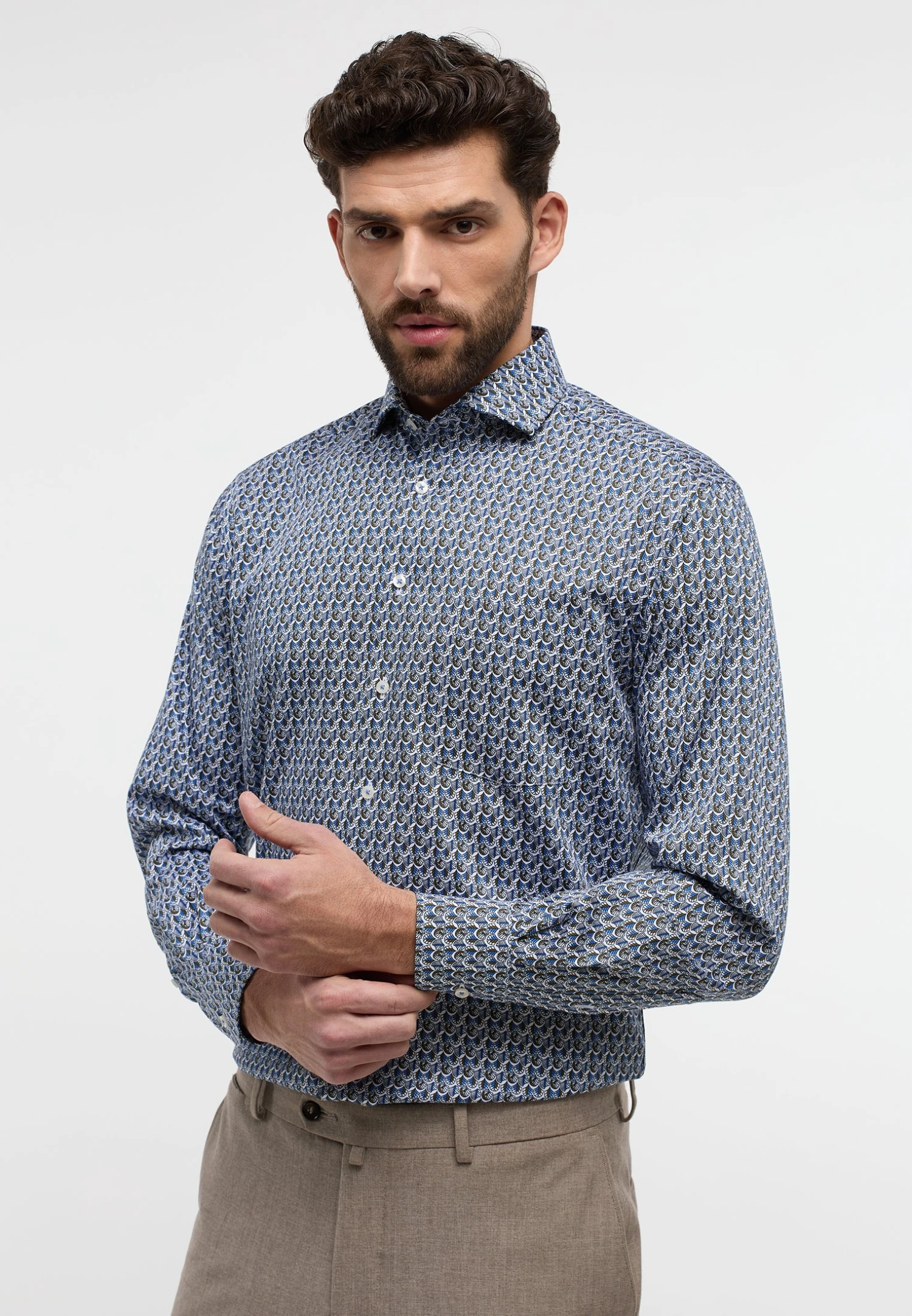 Eterna Modern Fit - Overhemd - Blau 3 Eterna Modern Fit - Overhemd - Blau