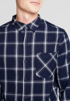 URBAN CLASSICS Basic Check - Overhemd - Navy/White 13 URBAN CLASSICS Basic Check - Overhemd - Navy/White -Mode Kledingwinkel 99a86a5831174674823ef6bac823c2ea