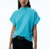 EDITED Valentina - T-Shirt Basic - Blau -Mode Kledingwinkel 99b2bbf4a9a6493ea228918cb426d31f