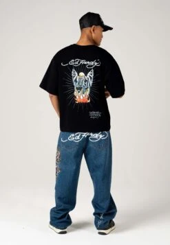 Ed Hardy Battle-Dragon Tattoo- Relaxed Fit Jeans - Indigo -Mode Kledingwinkel 9a6a45b2bc9c4bb1a0f67dc10b254c35