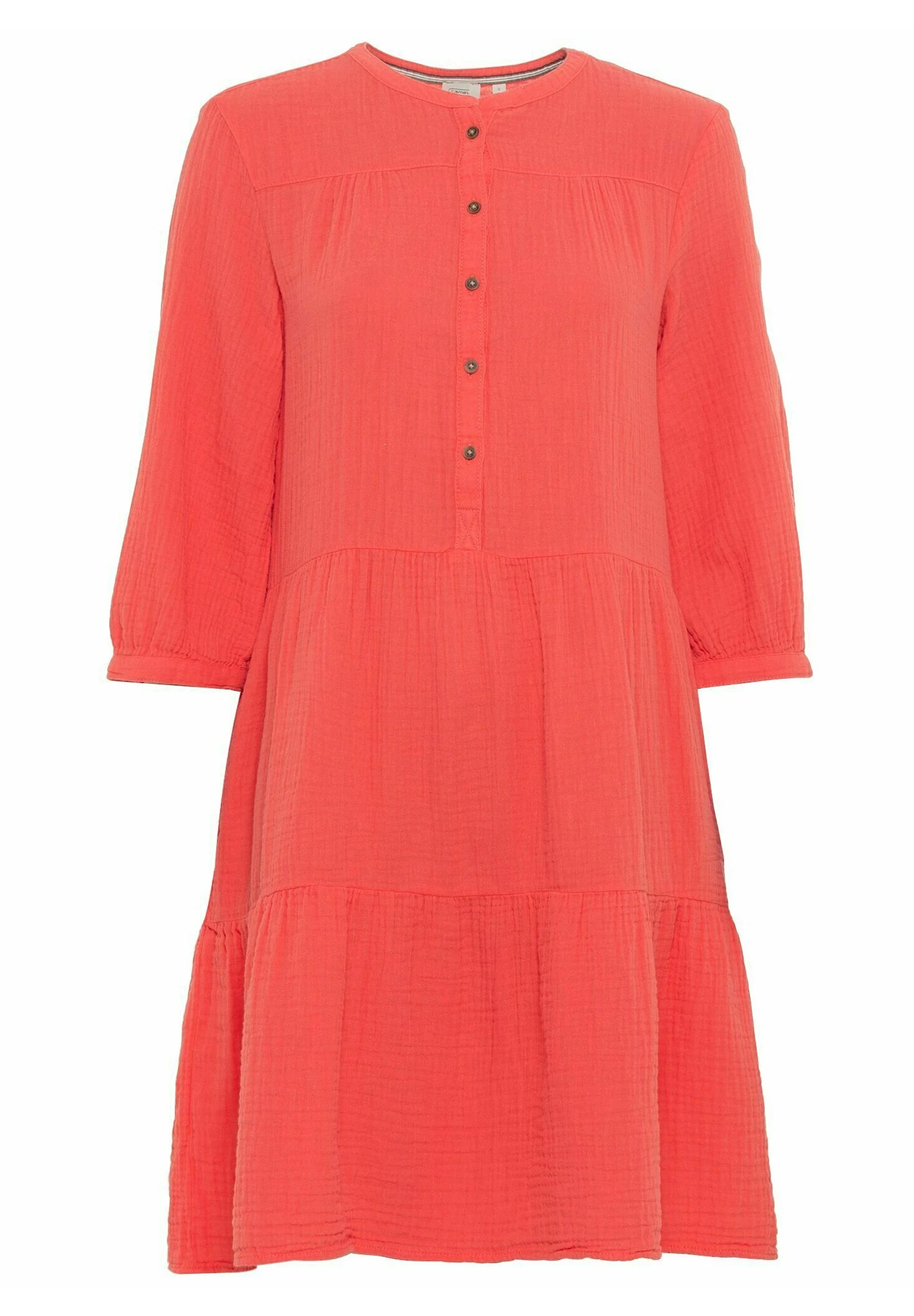 Camel Active Musselin Stufen Mit Knopfleiste - Jurk - Coral 9 Camel Active Musselin Stufen Mit Knopfleiste - Jurk - Coral - Afbeelding 7
