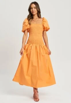 Chelsie- Maxi-Jurk - Orange