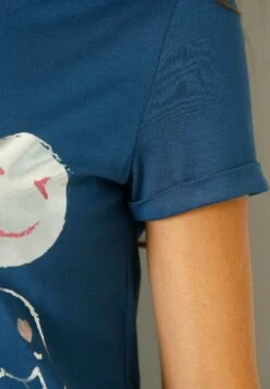 T-Shirt Print - Rauchblau -Mode Kledingwinkel 9bdb0a3679cb484194e0dc6983524437