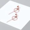 Elli Circle Stick Basic - Oorbellen - Rosegold-Coloured -Mode Kledingwinkel 9c0b5fde1708401aa844bfbeee331367