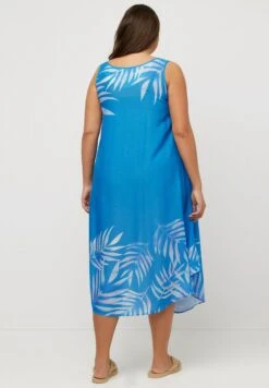 Ulla Popken Jurk - Light Petrol Blue -Mode Kledingwinkel 9c37f30c879d41bab20c22879423b29e