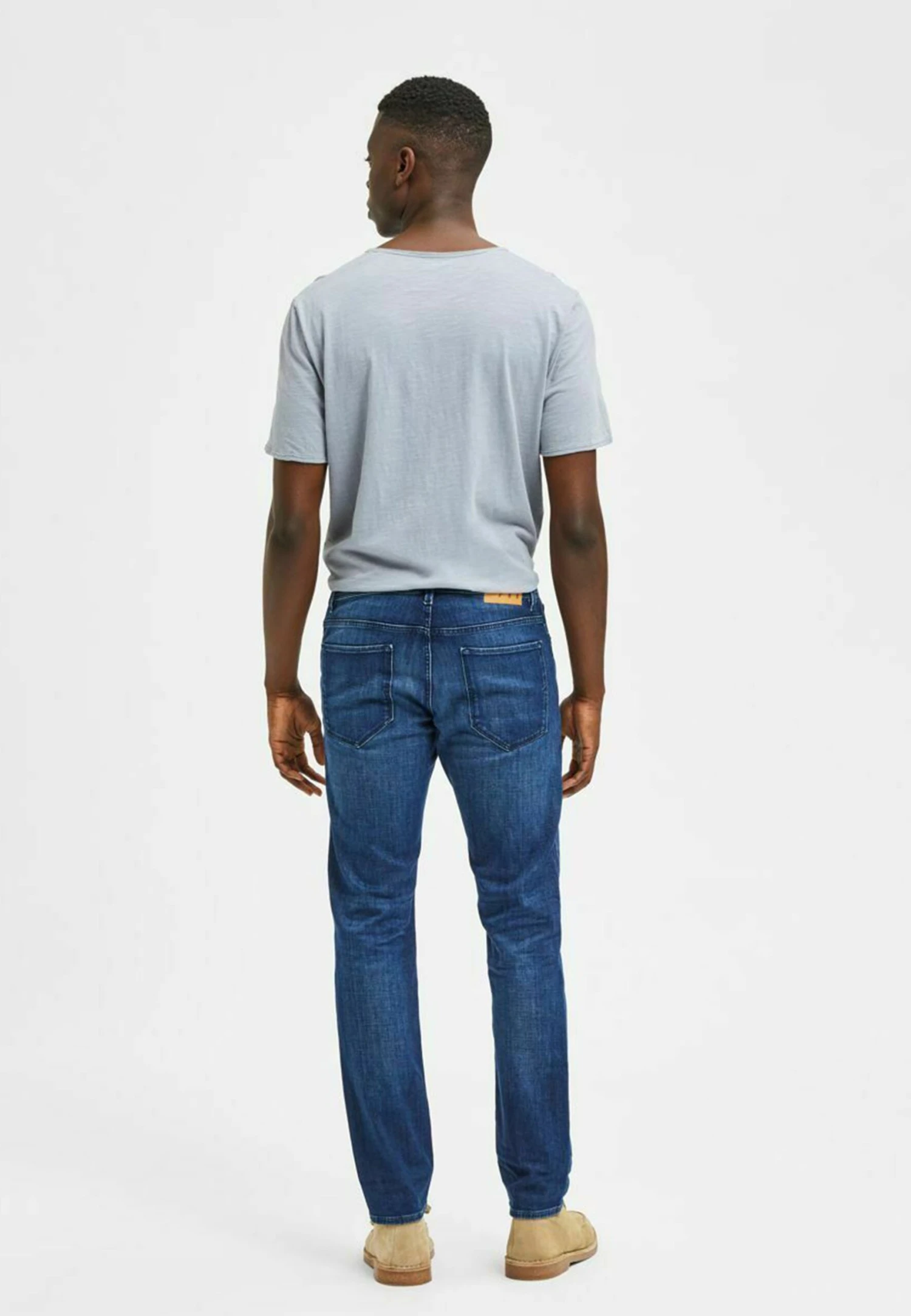 Selected Homme Straight Leg Jeans - Medium Blue Denim 5 Selected Homme Straight Leg Jeans - Medium Blue Denim - Afbeelding 3