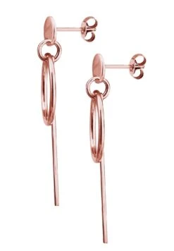 Elli Circle Stick Basic - Oorbellen - Rosegold-Coloured -Mode Kledingwinkel 9d03fc0016cf4adcb49999ded10170a6