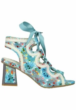 Laura Vita Sandalen Met Hoge Hak - Turquoise -Mode Kledingwinkel 9d4b4e90f0144b77a746ea493ea58505