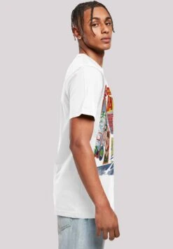 F4NT4STIC Dc Comics Batman Rogues Gallery Cover - T-Shirt Print - White -Mode Kledingwinkel 9d7f77b54e8a45a2a236e6e6195f1e6b