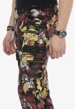 Cipo & Baxx Slim Fit Jeans - Rot -Mode Kledingwinkel 9d9394172ed84e1fa21b3a396b62bf12