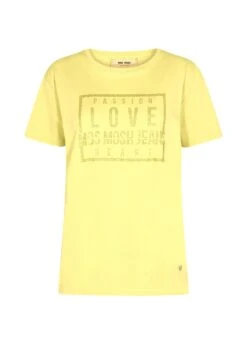 Mos Mosh Ciara Glam Tee - T-Shirt Print - Yellow Plum