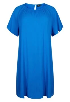 Zizzi Aus Mit Kurzen Ärmeln - Jurk - Victoria Blue -Mode Kledingwinkel 9ee488e127aa4648bb14741d965dd60b