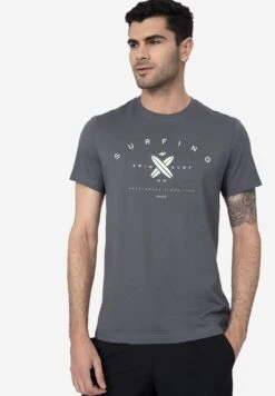 4F T-Shirt Print - Anthracite