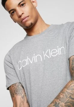 Calvin Klein Front Logo 2 Pack - T-Shirt Print - White/Grey -Mode Kledingwinkel a0465f5ba9494f6592c9bc0fa0c07f93