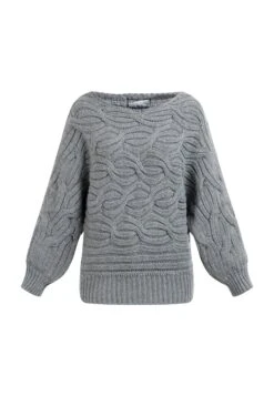 Dreimaster Trui - Dunkelgrau Melange -Mode Kledingwinkel a058809b500b437386a7e3c532eace32