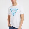 Guess Mit Reflektierendem Logodreieck - T-Shirt Print - Weiß -Mode Kledingwinkel a0cb616373ad43ff8a6632ff11e1d4d9